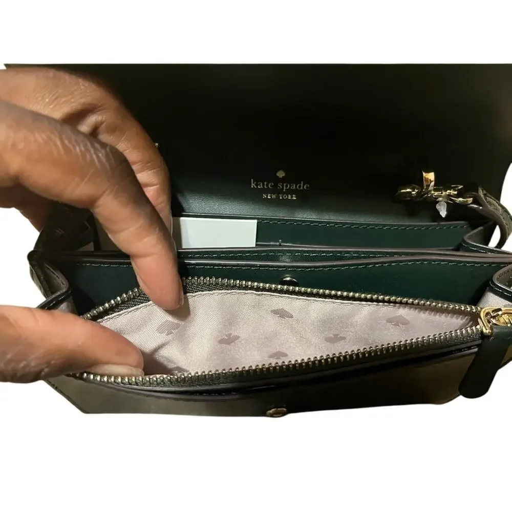 *EUC* Kate Spade ♠️ Crossbody DARK Forest Green